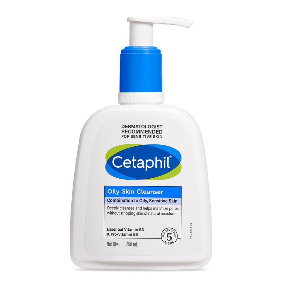 Cetaphil Oily Skin Cleanser | Daily Face Wash For Oily, Acne Prone Skin | Gentle Foaming | 250Ml