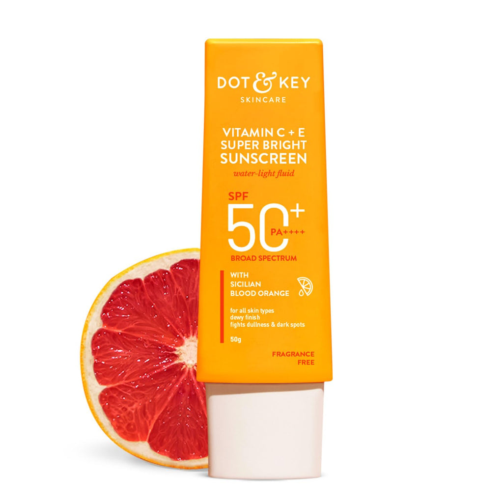 DOT & KEY Vitamin C + E Super Bright Sunscreen | Spf 50 Water-Light, UVA, UVB & Blue Light Protection