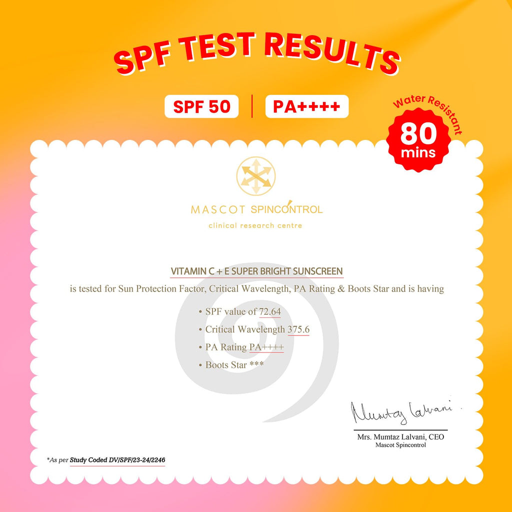 DOT & KEY Vitamin C + E Super Bright Sunscreen | Spf 50 Water-Light, UVA, UVB & Blue Light Protection